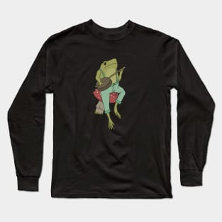 Cottagecore Froggy Art: World of Frogs, Mushrooms, and Magic Long Sleeve T-Shirt